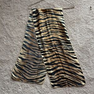 Animal Print Long Scarf